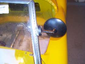 Screw on overtaking mirror bracket