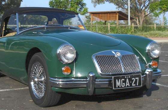 MGA with mesh style grille