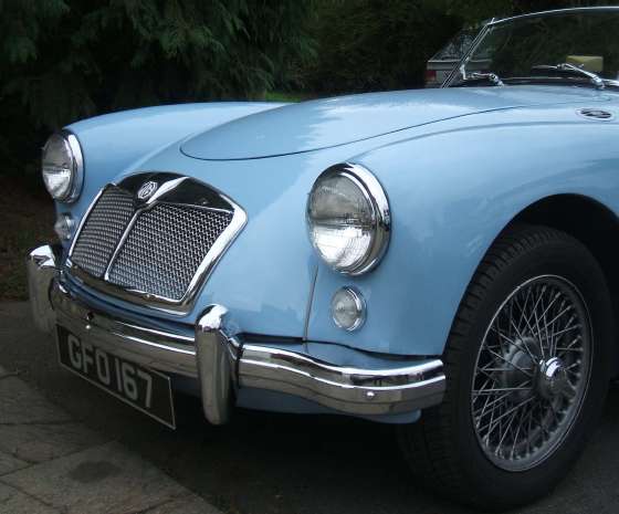 MGA with mesh style grille