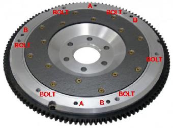 aluminum flywheel, 3-main