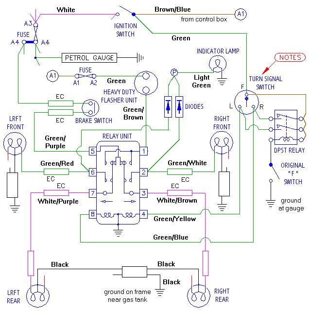 Modified flasher circuit for MGA 1500