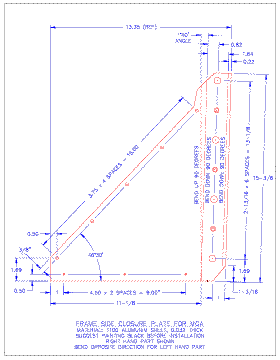 Frame side closure plate