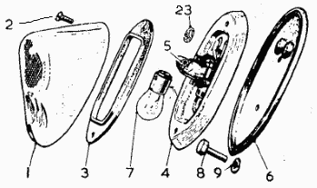 screw for tail light lens