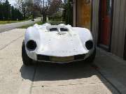 Alfe Romeo twin cam engine in MGA