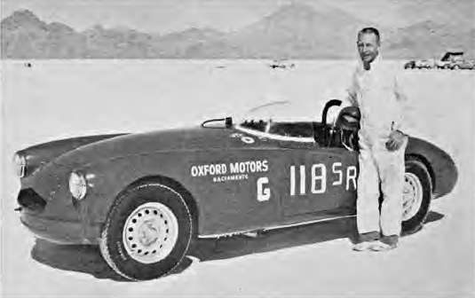 Ferrari engined MGA at Bonneville in 1963