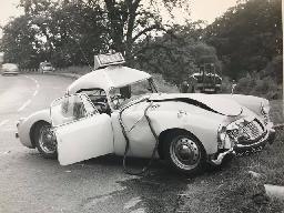 MG MGA 1500 Coupe police car